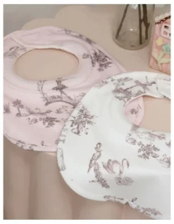 Bubba Blue Swan Lake Dribble Bibs 2 Pack in Multi