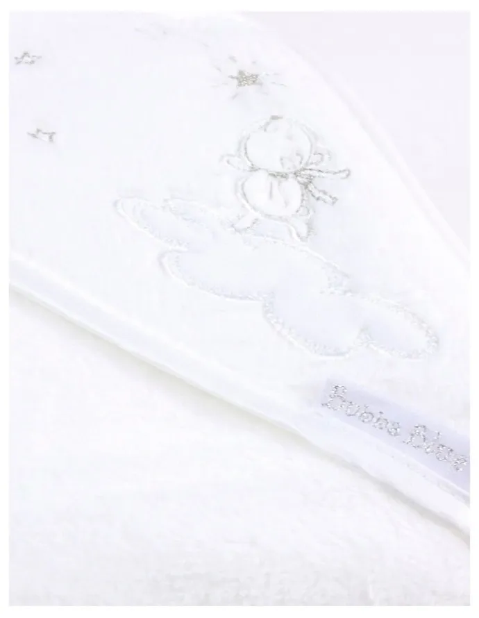 Bubba Blue Wish Upon A Star White Hooded Bath Towel in White