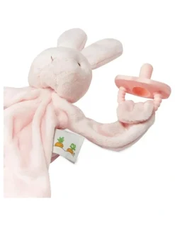 Bunnies By The Bay Silly Buddy Pale Pacifier Holder Toy