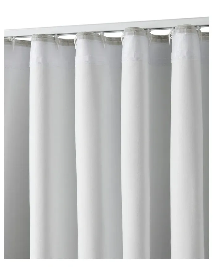 Cadence & Co. Bennett Faux Linen Blockout S-Fold Curtain in Natural