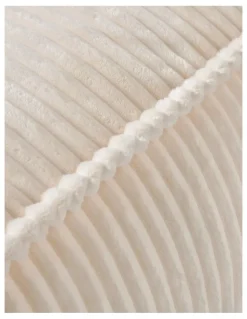 Cadence & Co. Wilde Ribbed Luxe Fleece Double Sofa Bean Bag Lounge Cover in Vanilla Cream