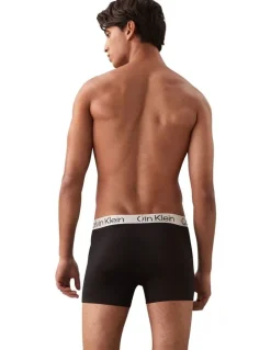Calvin Klein Chromatic Trunks 3 Pack in Black