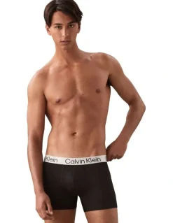 Calvin Klein Chromatic Trunks 3 Pack in Black