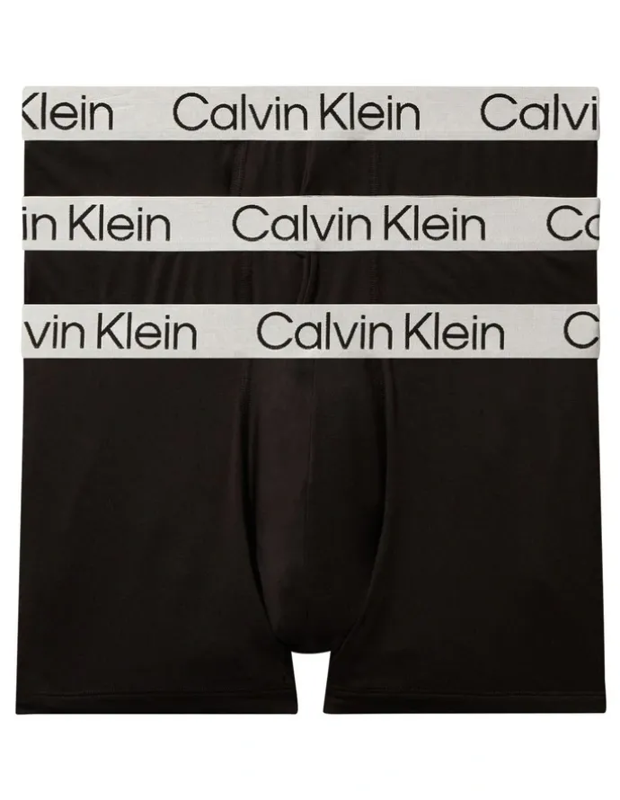 Calvin Klein Chromatic Trunks 3 Pack in Black
