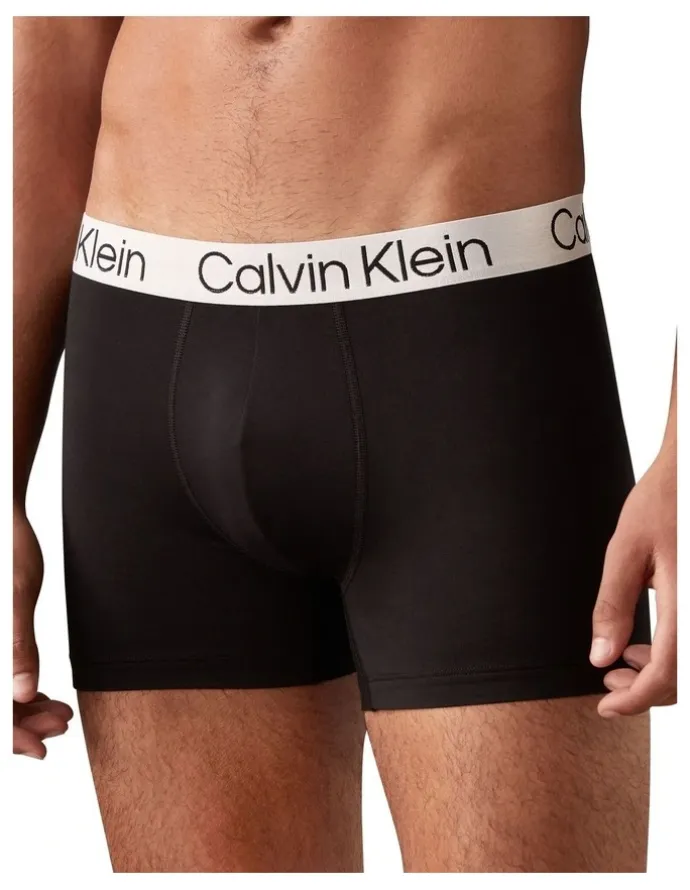 Calvin Klein Chromatic Trunks 3 Pack in Black
