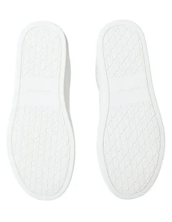 Calvin Klein Classic Cupsole Laceup Trainer Shoes in White