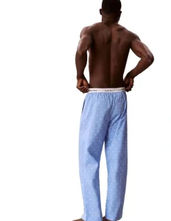 Calvin Klein Cotton Poplin Sleep Pants in Blue