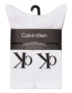 Calvin Klein Cotton Socks 5 Pack in White