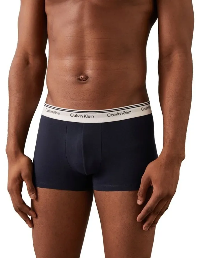 Calvin Klein Cotton Stretch Balance Trunks 3 Pack in Multi