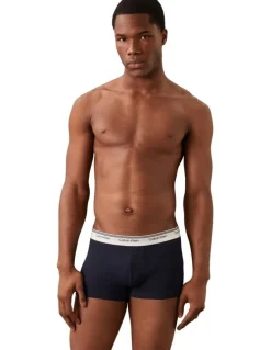 Calvin Klein Cotton Stretch Balance Trunks 3 Pack in Multi