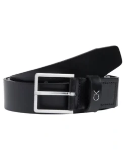 Calvin Klein Formal Leather Belt in Black