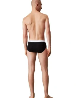 Calvin Klein Icon Cotton Hip Briefs 3 Pack in Black