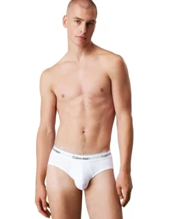 Calvin Klein Icon Cotton Hip Briefs 3 Pack in White