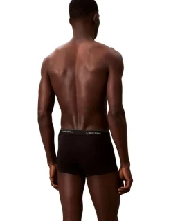 Calvin Klein Icon Cotton Low Rise Trunks Pack Of 7 in Black
