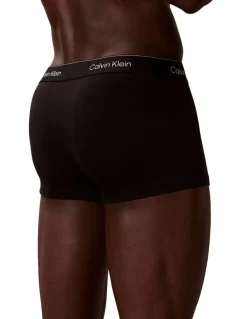Calvin Klein Icon Cotton Low Rise Trunks Pack Of 7 in Black