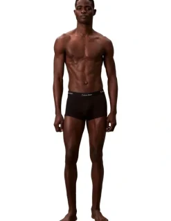 Calvin Klein Icon Cotton Low Rise Trunks Pack Of 7 in Black