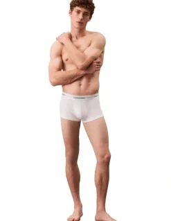 Calvin Klein Icon Cotton Low Rise Trunks 3 Pack in White