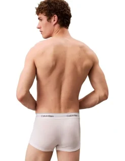 Calvin Klein Icon Cotton Low Rise Trunks 3 Pack in White
