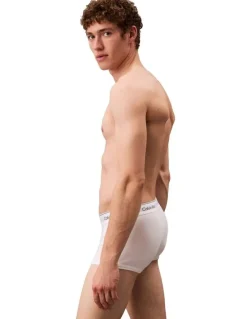 Calvin Klein Icon Cotton Low Rise Trunks 3 Pack in White