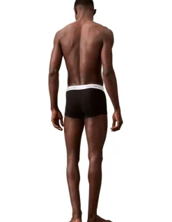 Calvin Klein Icon Cotton Low Rise Trunks 3 Pack in Black