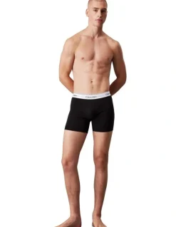 Calvin Klein Icon Cotton Relaxed Fit Trunks 3 Pack in Black