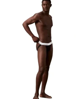 Calvin Klein Icon Cotton Stretch Jockstraps 3 Pack in Black