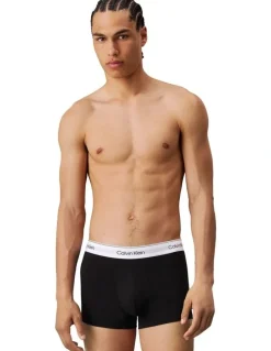 Calvin Klein Icon Cotton Trunks 3 Pack in Black