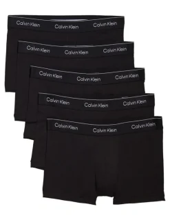 Calvin Klein Icon Cotton Trunks 5 Pack in Black