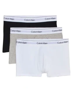 Calvin Klein Icon Cotton Trunks 3 Pack in Multi