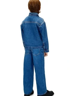 Calvin Klein Jeans Denim Overshirt (8-16 Years) in Stone City Blue