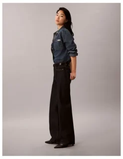 Calvin Klein Jeans High Rise Loose Jean in Iconic Indigo