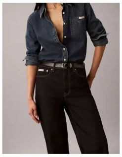 Calvin Klein Jeans High Rise Loose Jean in Iconic Indigo