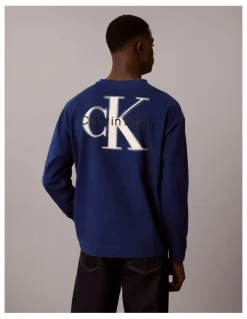 Calvin Klein Jeans Long Sleeve Oversized Monologo T-shirt