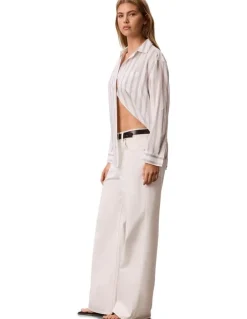 Calvin Klein Jeans Low Rise Baggy Jeans in Chalk White