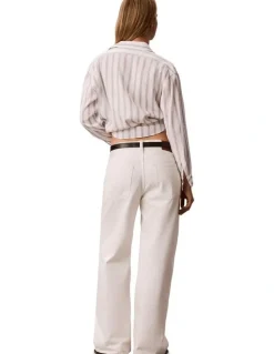 Calvin Klein Jeans Low Rise Baggy Jeans in Chalk White