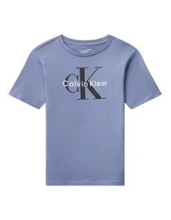 Calvin Klein Jeans Monologo Polo Shirt 8-16 Years in Infinity
