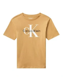 Calvin Klein Jeans Monologo Polo Shirt 8-16 Years in Starfish