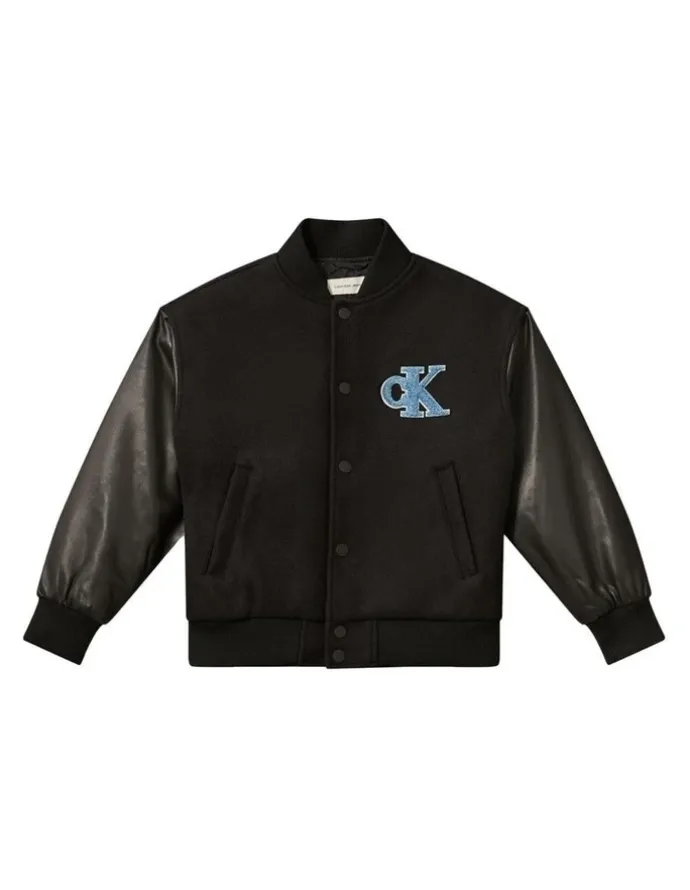 Calvin Klein Jeans Varsity Jacket (8-16 Years) in Black