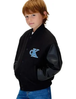 Calvin Klein Jeans Varsity Jacket (8-16 Years) in Black