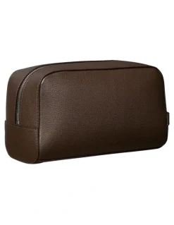 Calvin Klein Micropebble Washbag in Brown