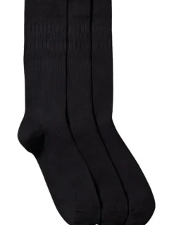 Calvin Klein Non Binding Cotton Socks Pack Of 3 in Black
