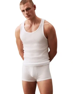 Calvin Klein 3 Pack Cotton Classics Singlet in White