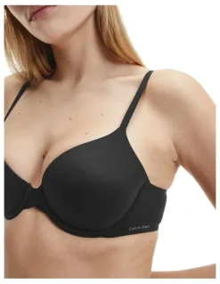 Calvin Klein Perfectly Fit Lightly Lined Full Coverage Bra in Black