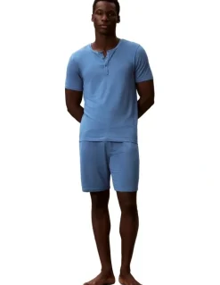 Calvin Klein Ultra Soft Modal Pyjama Shorts in Liberty Blue