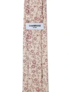 Cambridge Blossoms Silk Tie In Yellow
