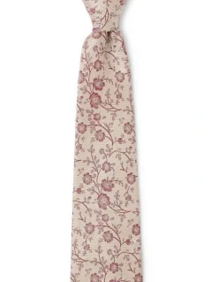 Cambridge Blossoms Silk Tie In Yellow