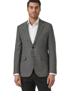 Cambridge Glamorgan Modern Fit Sports Jacket in Black & White