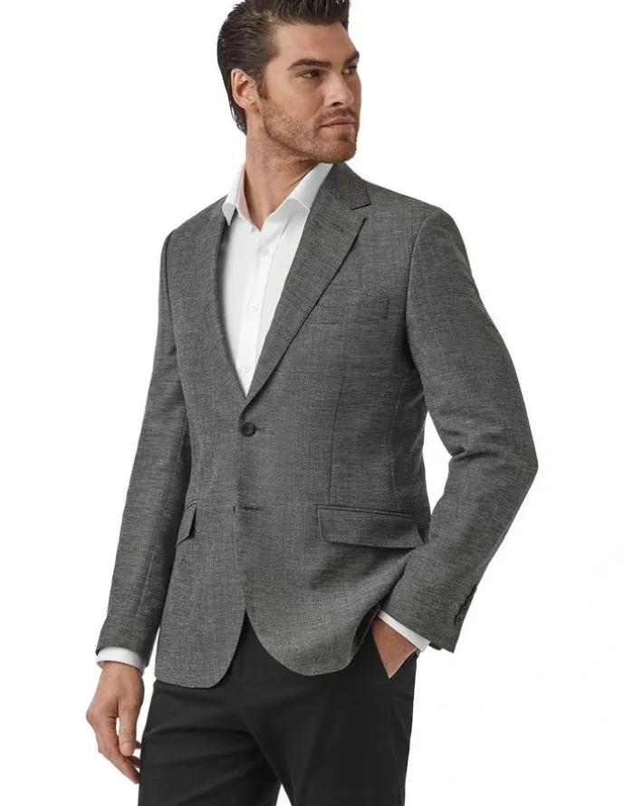 Cambridge Glamorgan Modern Fit Sports Jacket in Black & White