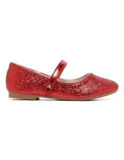 Candy Cammi Glitter Shoes in Red