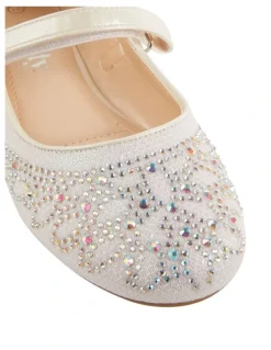 Candy Cammi Jewel Shoes in White